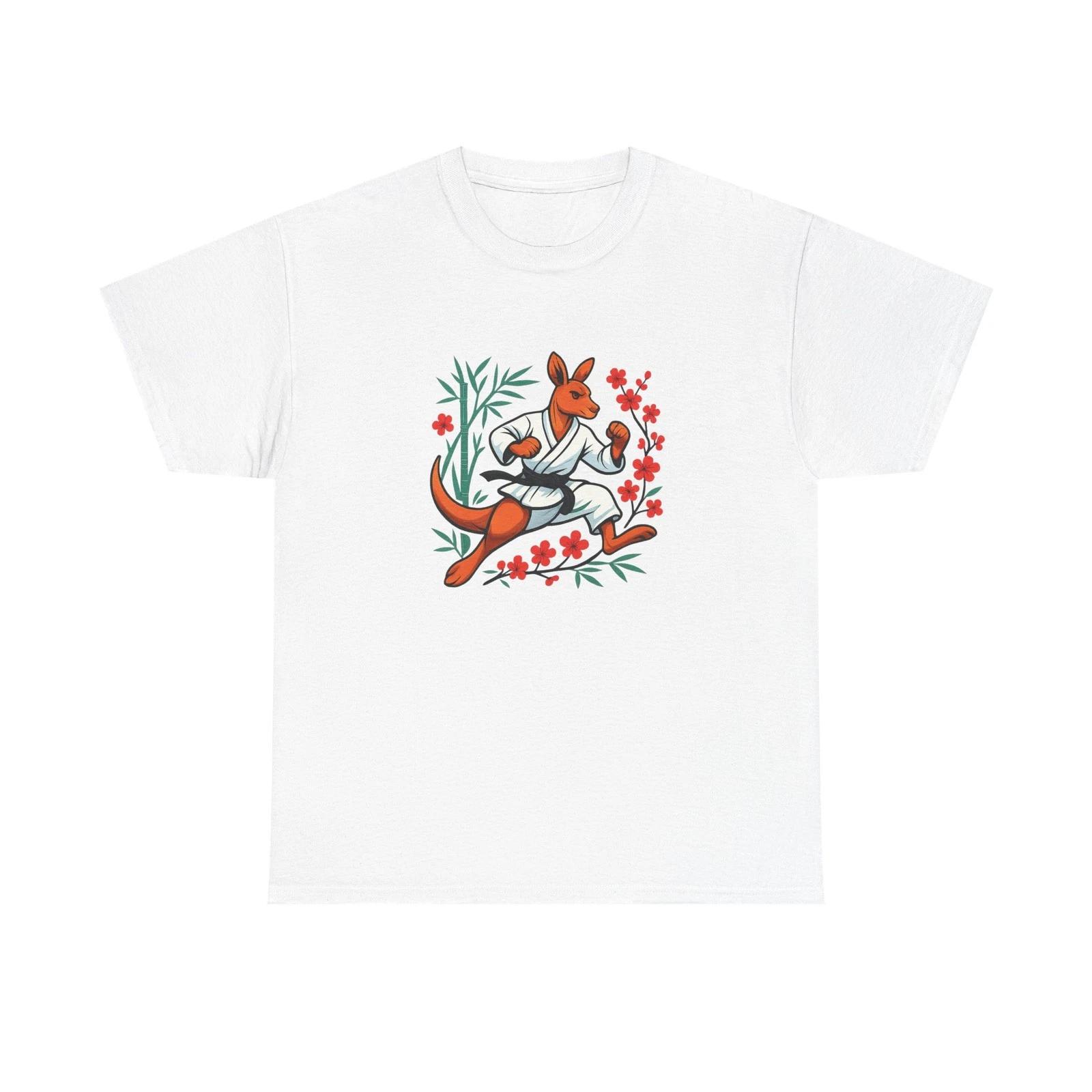 Unisex Adult T Shirt Karate Kangaroo Martial Mastery XL