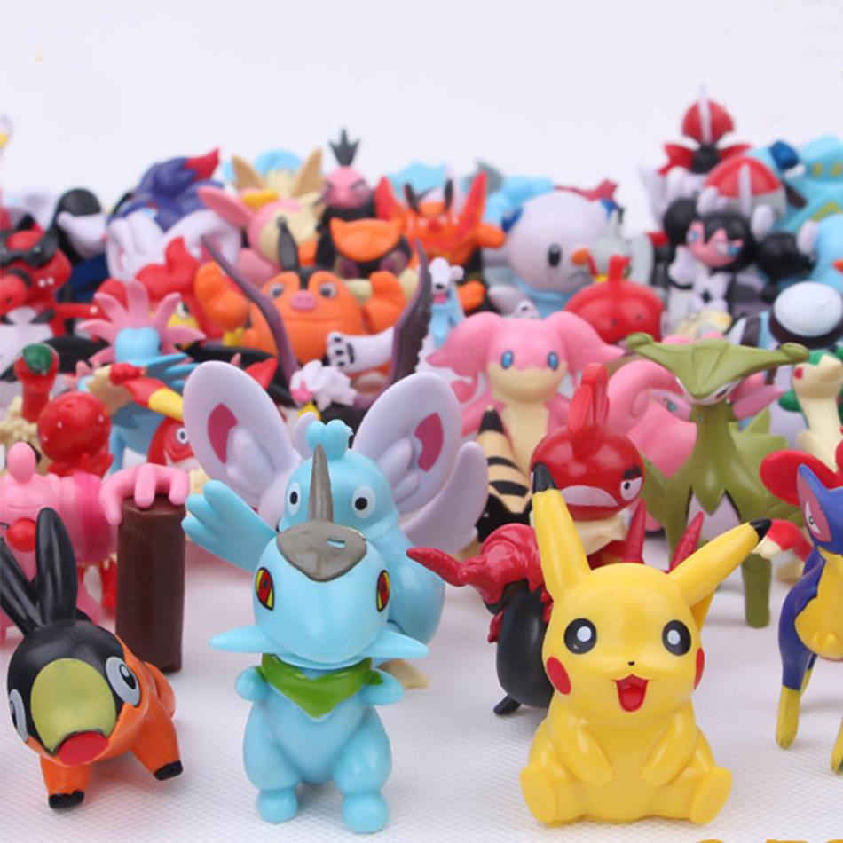 Pokemon Action Figure 2-3CM Not Repeating Mini Figures Model Toy Pikachu Anime Kids Collect Dolls Birthday Gifts