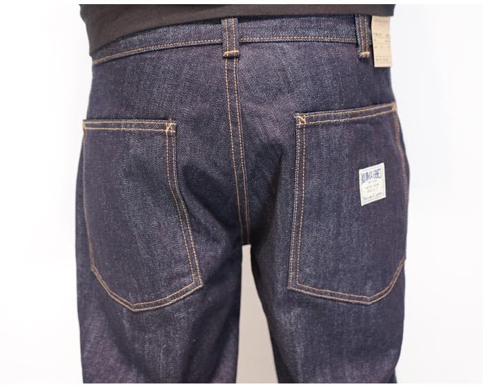 Kojima Jeans Basic Baker Work Made in One Pants, Japan, Wash, RNB-1201, Indigo-32