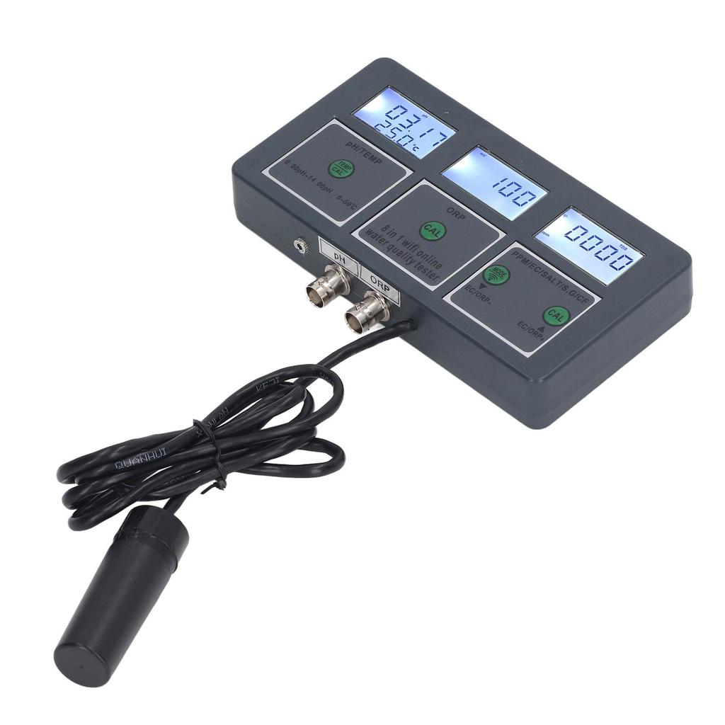 Multi Parameter Water Quality Tester S.G PH EC SALT ORP TDS CF TEMP 8 In 1 Rechargeable Online