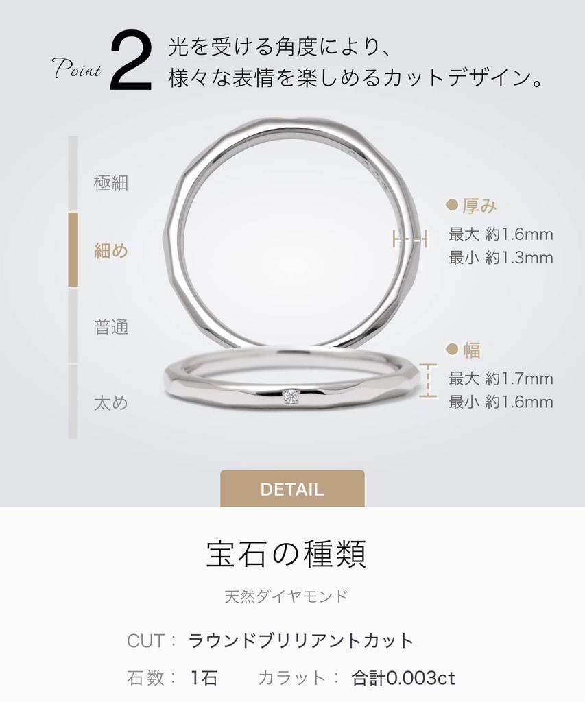 LEGAN Diamond White Size Natural Wedding Made In Japan Ring, Gold, 13, K10WG, Diamond, Band, Women's,