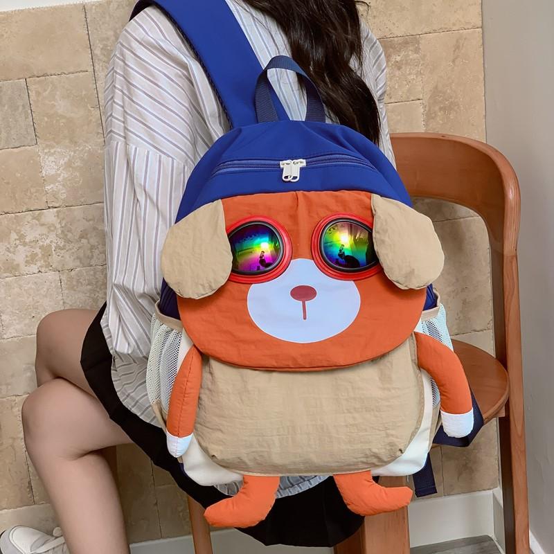 Schoolbag Fashion Children's Backpack Girl Boy Baby Outdoor Travel Light Burden Reduction Backpack Cute Cute Pet Out Bag