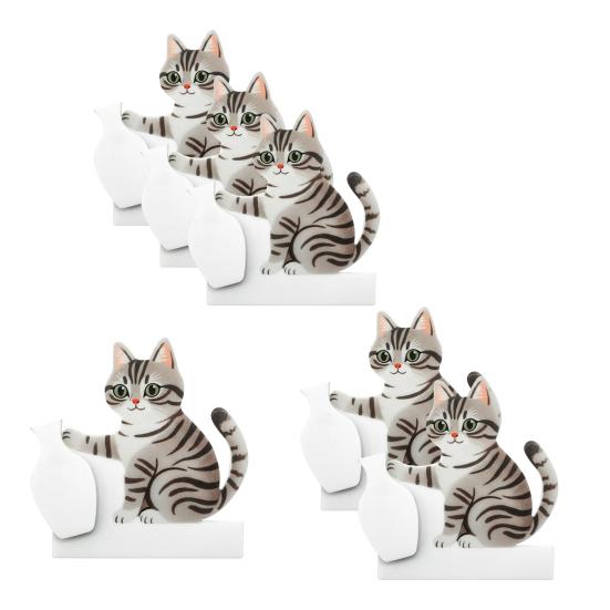1/2/3Pcs Cat Whiskers Holder Refrigerator Magnet Cats Hair Miniature Vase Collector Container Pet Memorial Keepsake Decoration Animal Lovers Gift