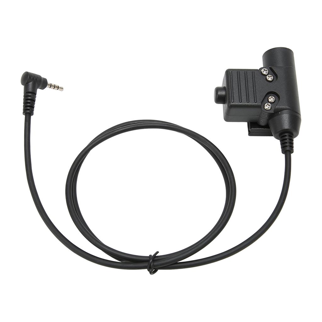 PPT Push to Talk Adapter 3.5mm 1Pin Back Clip 2 Way Radio Adapter for Retevis RT40 RB15 RB615