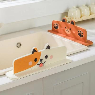 Silicone Kitchen Sink Water Splash Guard Washing Basin Anti-splash Stopper Waterproof Splatter Screen Bar Anti-water Board