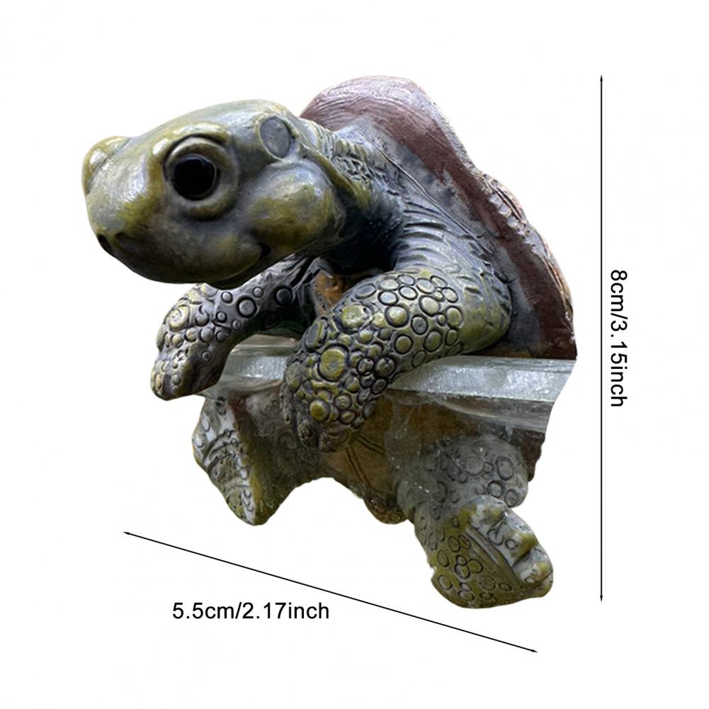 Schildkrötenskulptur für den Außenbereich Wetterfeste Schildkrötenfigur Harz-Schildkrötenfigur Blumentopf-Vase Umarmender Übertopf Pflanzgefäß für den Innenbereich