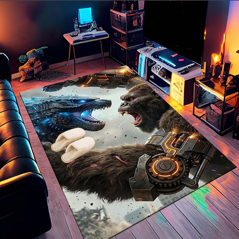 Giant Monster Rampage Area Rug Suitable for Indoor And Outdoor,Carpets for Kitchens, Homes, Offices, Living Rooms,Home Decor,Christmas Gift