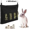 Pet Hay Bag for Rabbit, Guinea Pig, Chinchilla - Hanging Feeder Bag