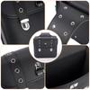 2pcs Universal PU Leather Motorcycle Saddlebag Side Tool Luggage Package Saddle for Honda/Suzuki/Kawasaki/Yamaha Black
