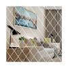 Diamond Stitch Acrylic Mirror Wall Stickers for Living Room & Entrance Decor