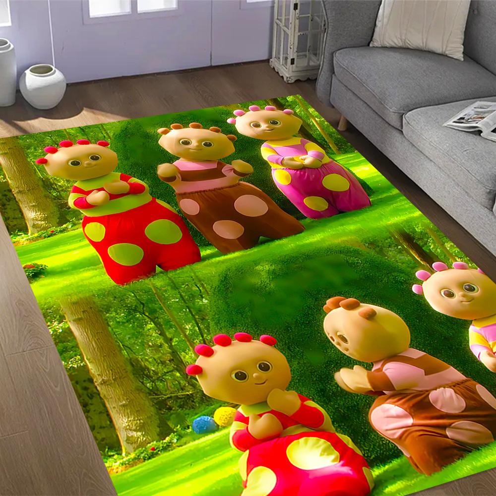 In The Night Garden Characters Themed Anti-Slip Rugs - Polyester Home Decor, Suitable for Bedrooms, Living Rooms, Doorways, Studios, and Decorations