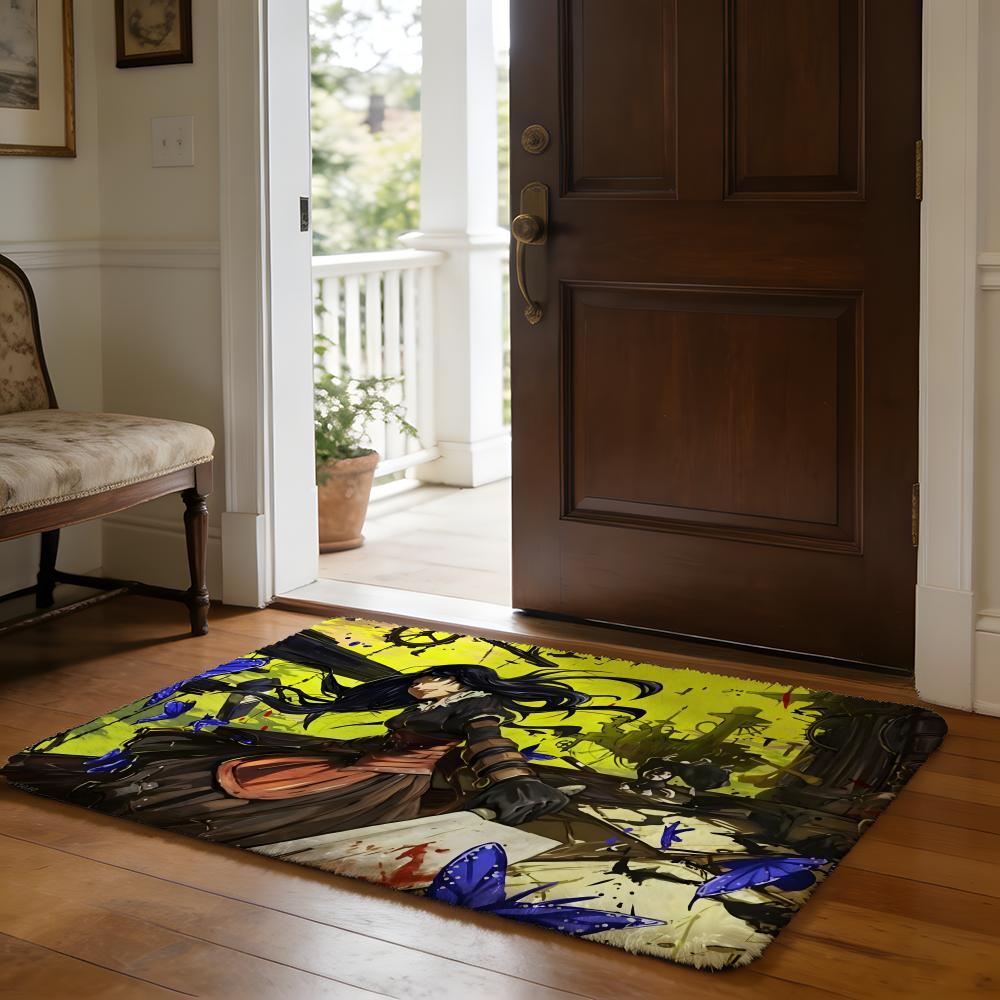 AAlice MMadness Returns Art Floor Mat Soft Flannel Absorbent Mat Non-Slip Rug Home Bedroom Bathroom