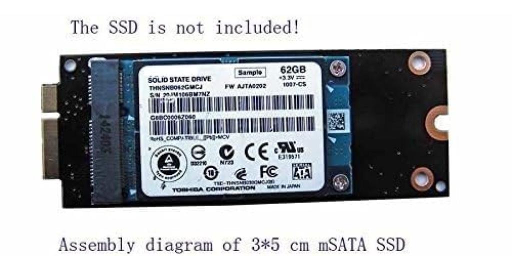 mSATA SSD to SSD conversion adapter for MacBook Pro Retina Late 2012 Late 2013 A1425 A1398 MC975 ME662 ME664 ME665 &