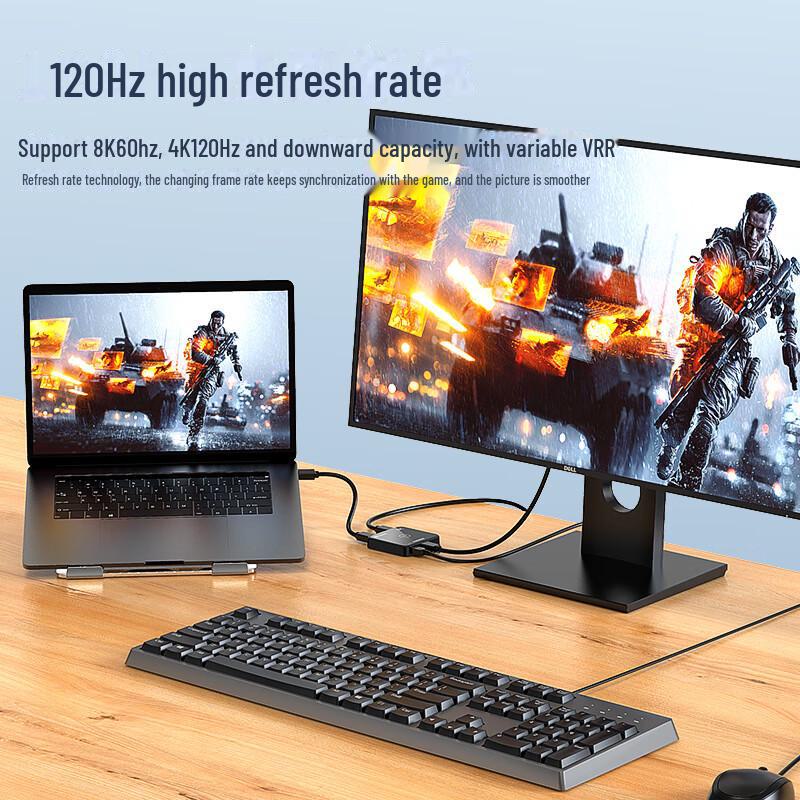 Biaz Active Mini DP to HDMI 2.1 Converter Cable (Thunderbolt to HD), Model ZH163