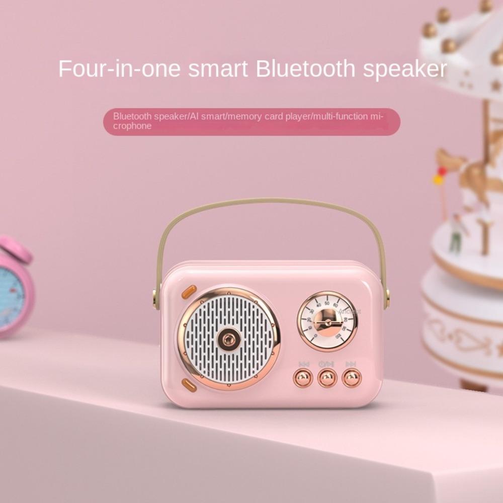 Card Subwoofer Bluetooth Speaker Mini Karaoke Machine Karaoke Bluetooth Speaker Children's Gift