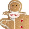 Gingerbread Man Christmas Pillow Cushion Ornament