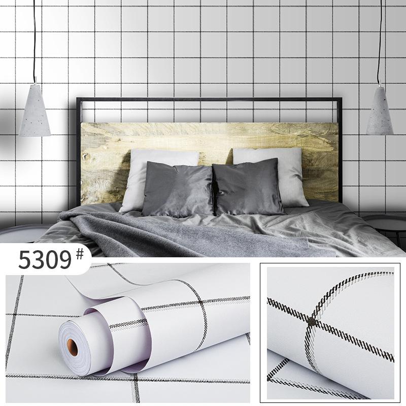60cm*10m Thickened PVC Self-Adhesive Waterproof Plants Flowers Patterned Wallpaper DIY Furniture Renovation Home Decor Wall Sticker