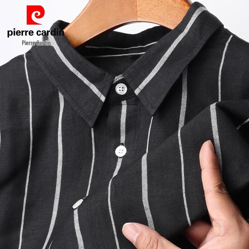 Pierre Cardin Men s Linen Blend Long Sleeve Casual Shirt XL