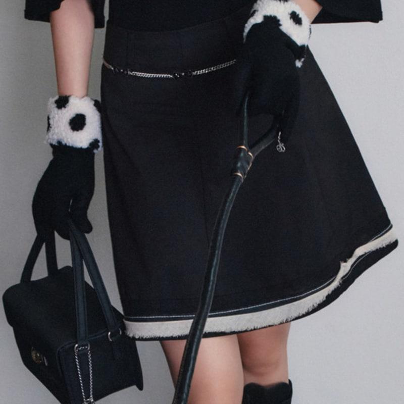 Eireve POLKA DOT WOOL GLOVES (BLACK)