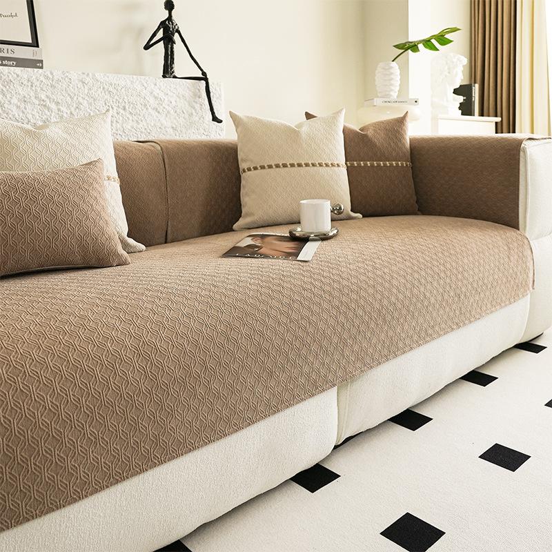 Sofa Cushion Four Seasons Universal Non-Slip Seat Cushions New Simple Modern Living Room Leather Sofa Cover Cover Cloth