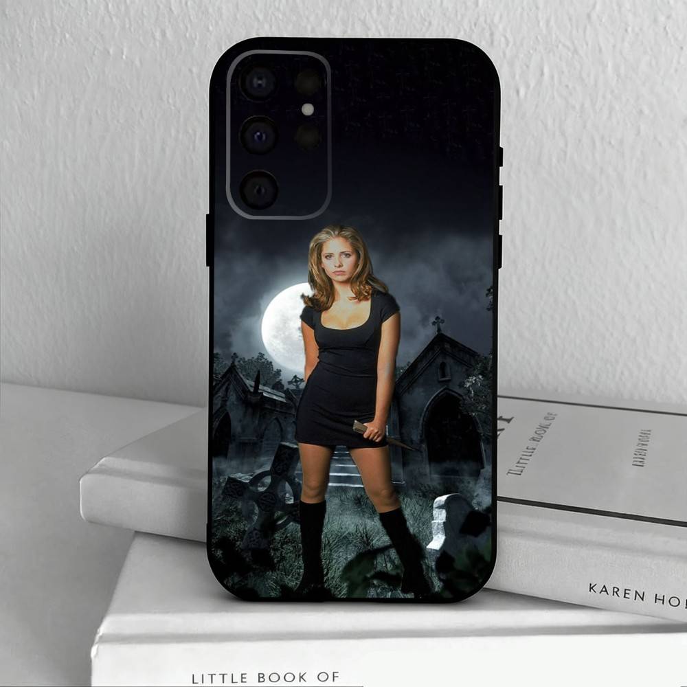 B-Buffy the V-Vampire Slayer   Phone Case For Samsung S25,S24,S21,S22,S23,S30,Ultra,S20,Plus,Others Soft Black Cover