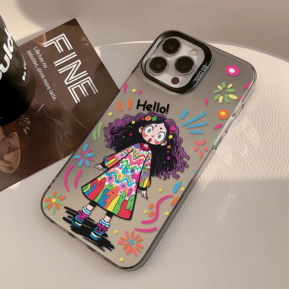 Painted Phone Case for iPhone 11 14 15 16 iPhone 17 11 12 13 for 17 14 15 16 Pro14 15 16 Pro Max for Samsung S25 Ultra S24 S25 A36 A56 A16 Hard Cover