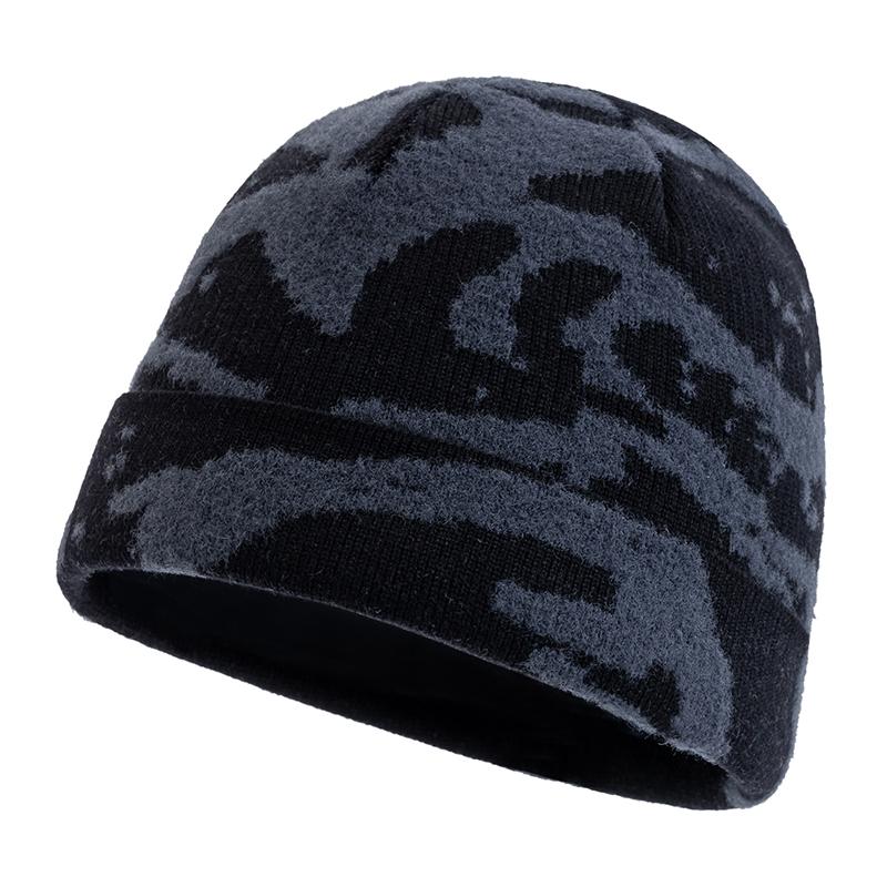 New Unisex Outdoor Skull Cap Fashion Geometric Printing Dandy Winter Hats Sailor Style Hats For Men Women Autumn Ski Beanie Cap