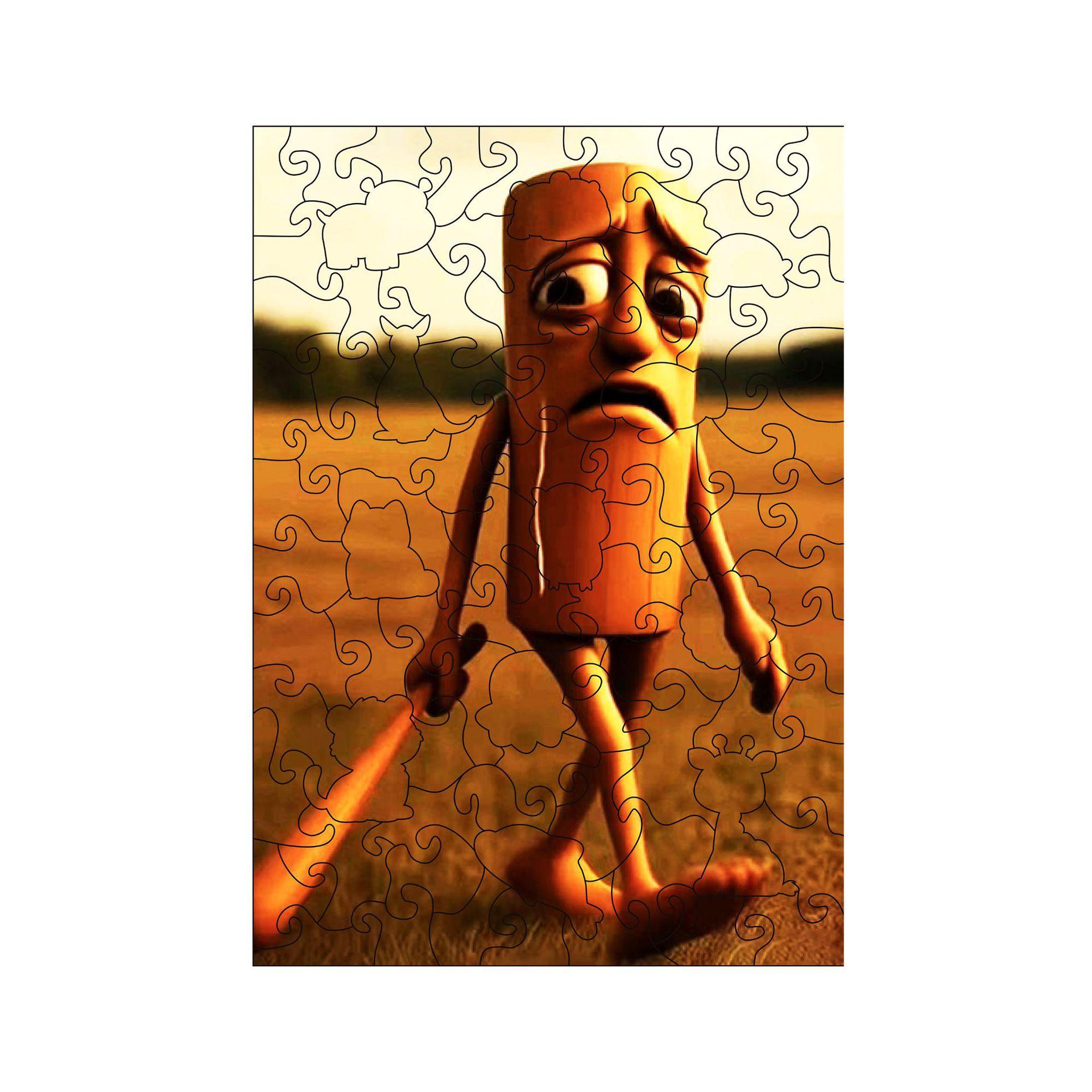 

Wooden Shanhaijing Puzzle AI Creative, Children s Animal Puzzle, Educational Toys, Gifts