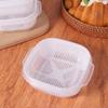 6Pcs Double Layer Food Storage Containers with Lids Rice Crisper  Food Storage