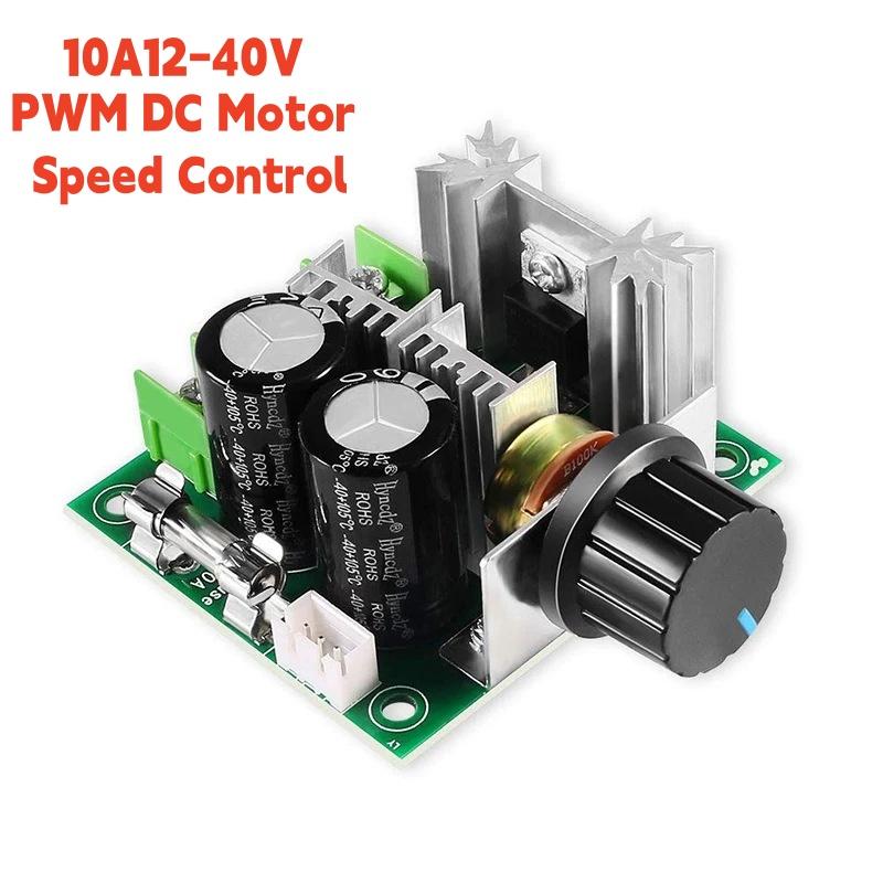 Dc 12V 24V 30V 40V 13Khz Pwm Dc Motor Speed Regulator Governor Speed Controller Switch 10A 1000Uf Continuously Variable Speed