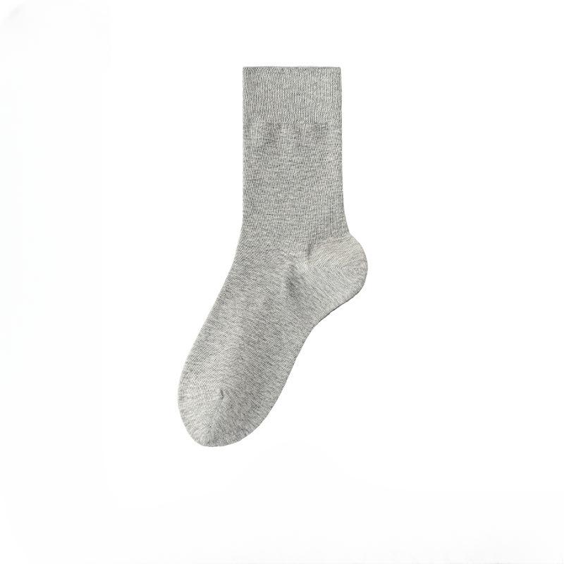 Women's Autumn and Winter 10A Antiseptic Silicone Non-skid Boneless Pure Color Moon Tube Socks