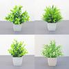 Artificial Bonsai Green Fake Plant Eucalyptus Flower Potted Plant For Indoor Outdoor Home Bedroom Garden Decoration Supplies