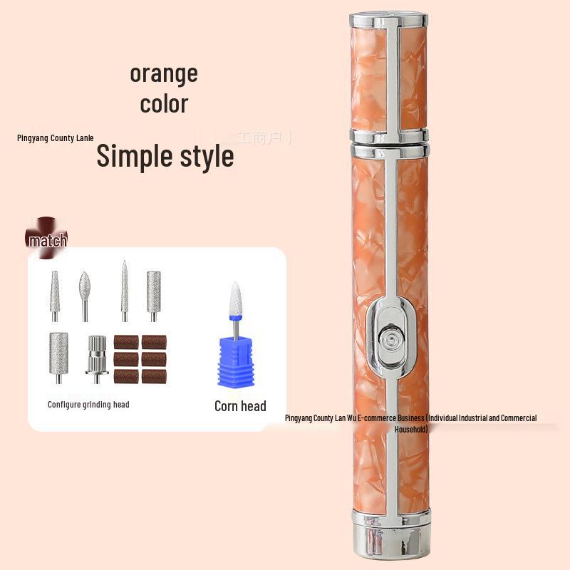 Portable Rechargeable Nail Grinder & Manicure Set for Polishing, Dead Skin Removal, and Nail Repair