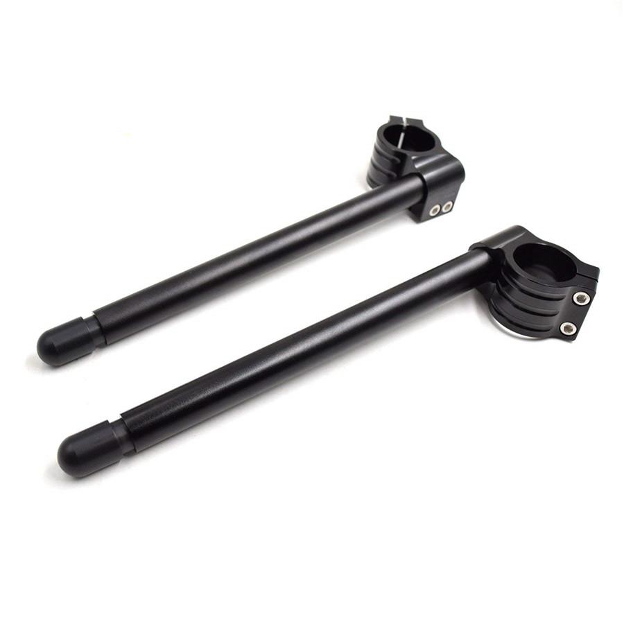 HANDLEBAR, 7/8", CLIP-ON, 35MM, Fork Tube, BLACK, CAFE RACERS, BOBBERS,Universal