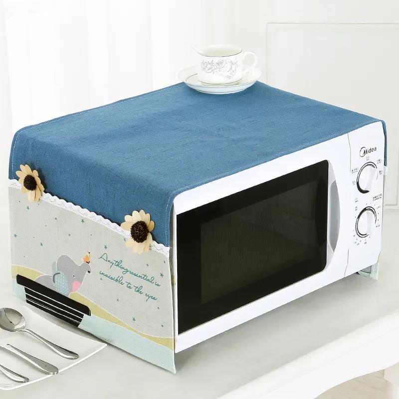 Microwave Oven Cover Fashionable Universal Dust Cover Cover Cloth Pastoral Style Microwave Oven Protective Cover