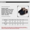 2024 Men's Non-Slip Warm Cotton Slippers with Heels, Plus Velvet, Thick Soles for Outdoor and Cold-Proof Wear