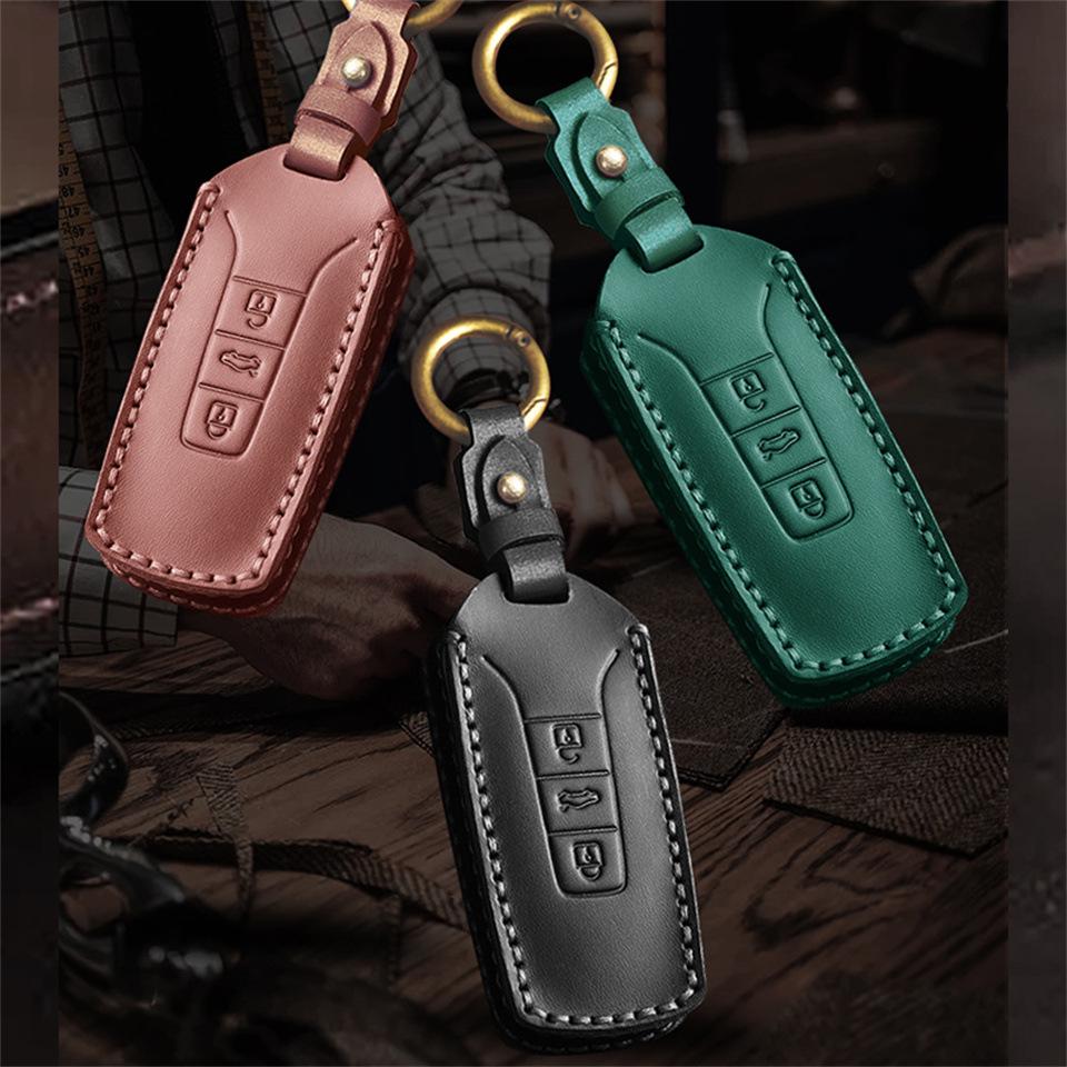 Volkswagen Touareg Genuine Leather Car Key Case for 2017-2021 Models