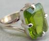 Peridot Statement Ring, Damen Ring, 925 Sterling Silber, Edelstein Ring, Grüner Stein Ring, handgefertigter Schmuck