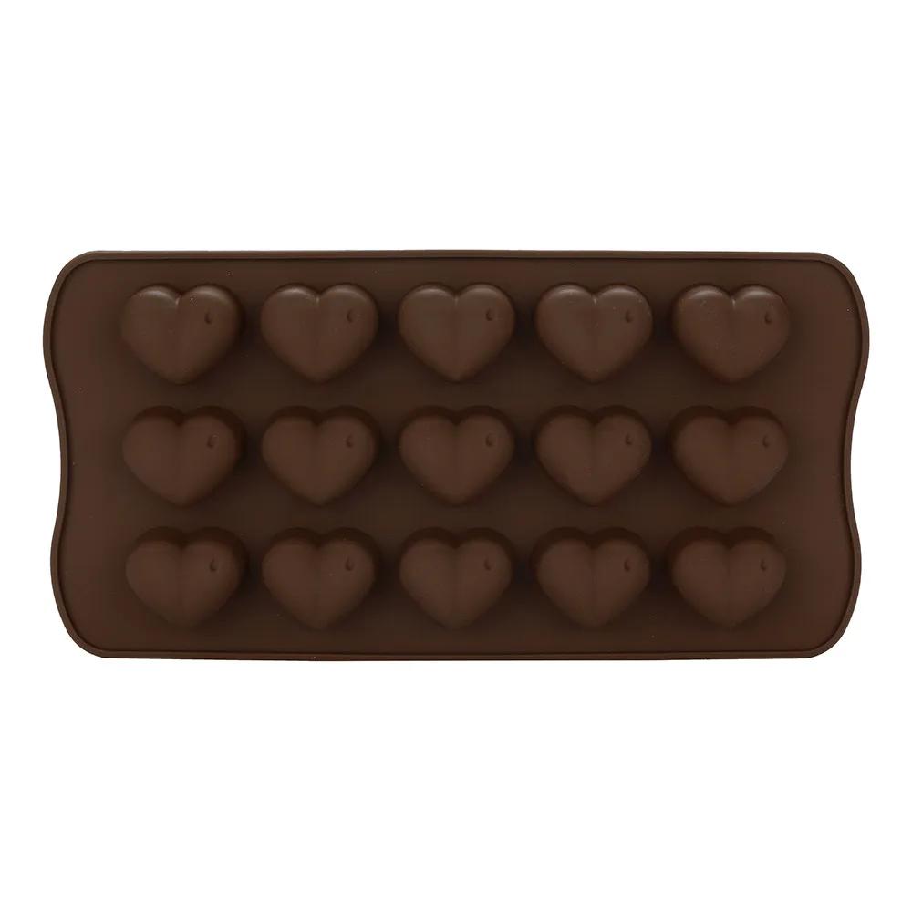 New Silicone Chocolate Mold Chocolate Baking Tools Non Stick Mold Love Heart Shaped Jelly Ice Fondant Sugar Tool Cake Mold