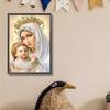 Virgin Mary Partial DIY 5D Special Shaped Drill Diamond Art Kits for Adults/Beginners Gift Idea Home Decor 11.81x15.75in