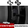 2PCS for Tesla Model Y/3/3+ Highland 2024 Back Door Lock Buckle Silicone Protective Cover ABS Shock Pads Mat Car Accessories