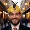 Lustiges Design Prinzenhut Retro-Stil Sultanhut Outfit-Accessoire Turbanhut Herren Erwachsenen Kostüm
