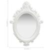 VidaXL Miroir mural style château 56x76 cm Blanc 320356