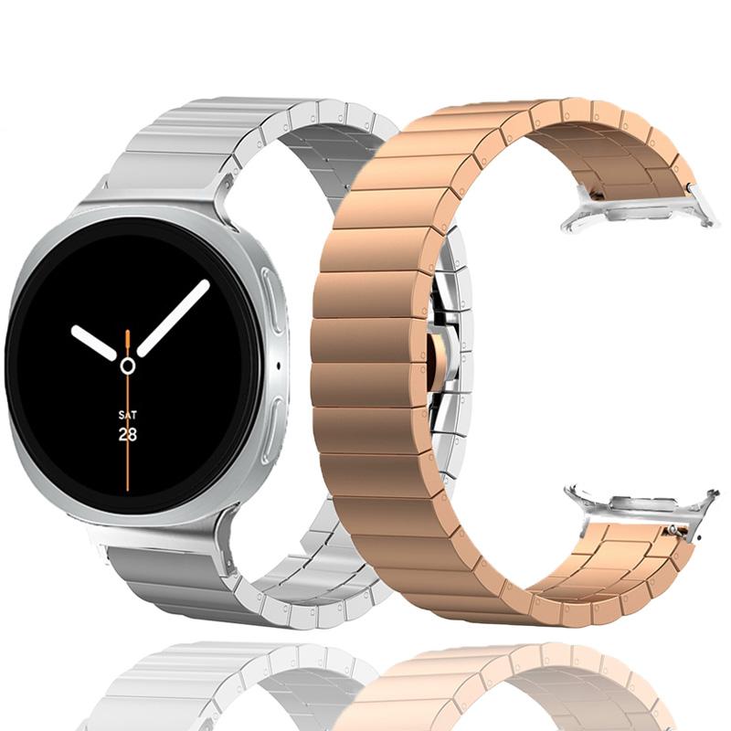 Comfortable strap for Samsung Galaxy Watch Ultra 47mm, stainless steel metal replacement strap, business style