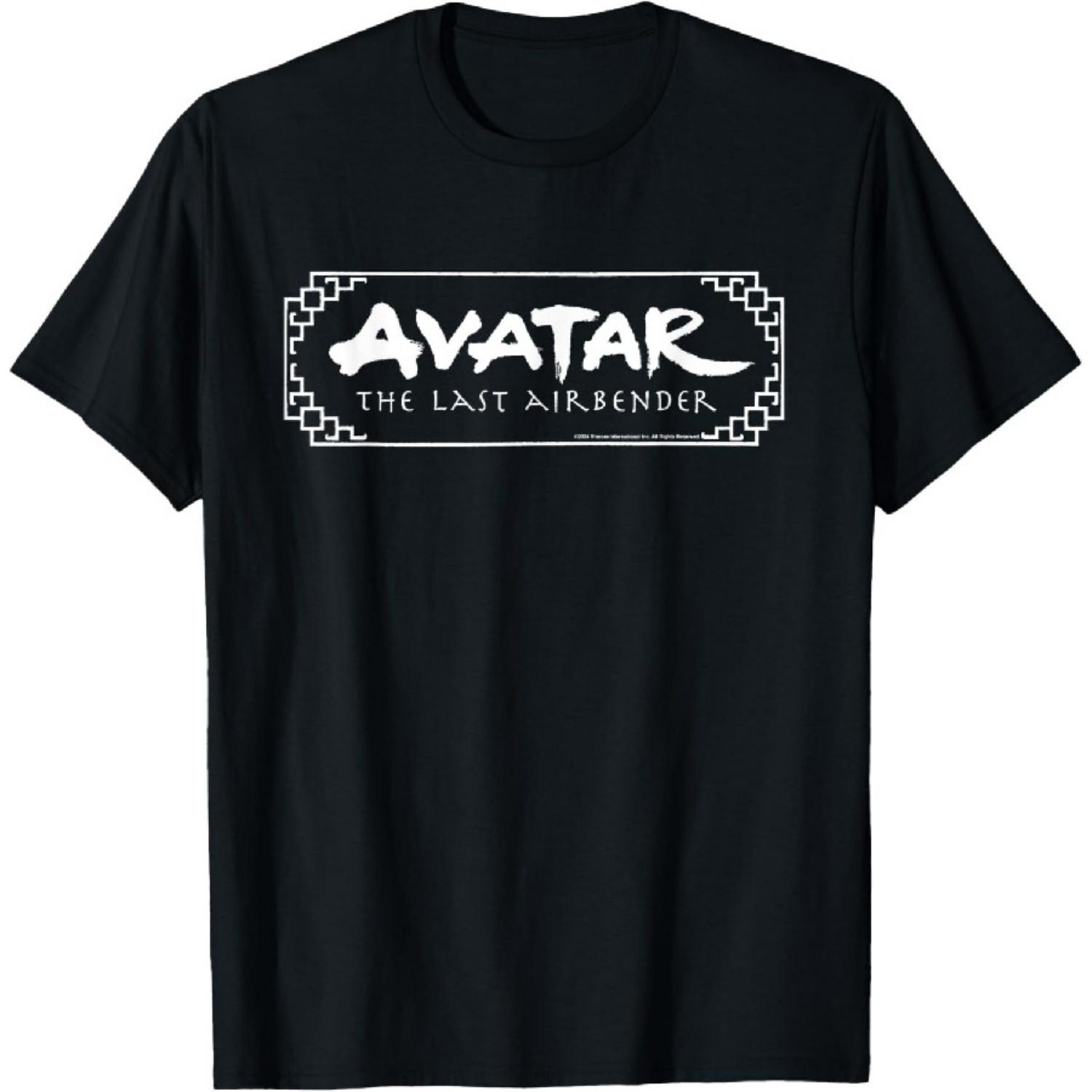Футболка с белым логотипом «Аватар: Легенда об Аанге» XXXXXL чёрный