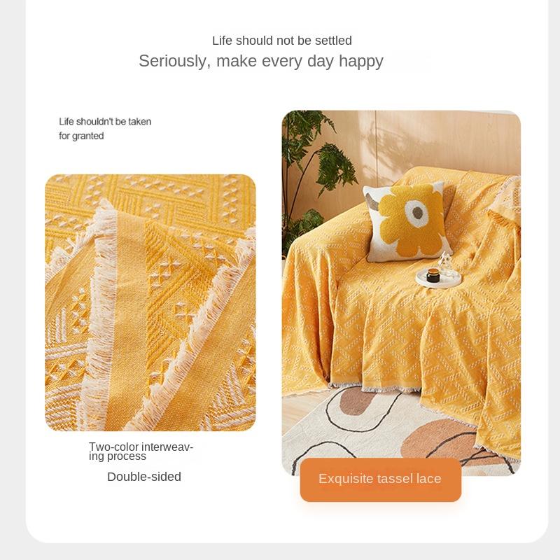 Тканый хлопковый чехол для дивана — фото 4