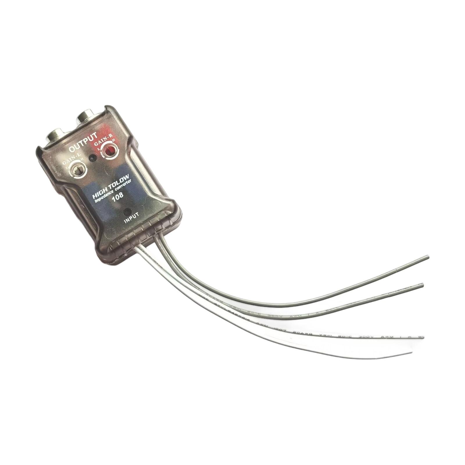 Bass Converter with Relays Controlled Signal Transmission Automotive Line Output Converter with Auto Sensing Relays 1