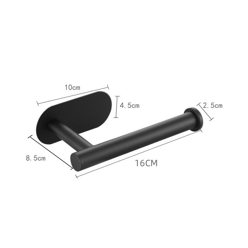 Adhesive Punch-free Toilet Roll Paper Towel Holder Organizer Wall Mount Storage Kitchen Bathroom No Drill Tissue Dispenser