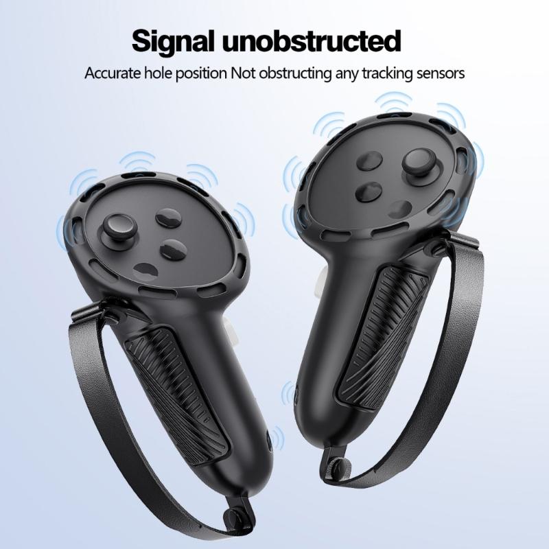 Ergonomic VR Controller Cover for 3S 3 Enhanceds Grip Texture Precisions Fit AntiDrop Protections