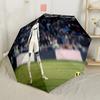 Ronaldo's Motivational Quote Automatic Umbrella with 8-Rib Sturdy Construction All-Season Use Fashion Lovers Spiritual Gift